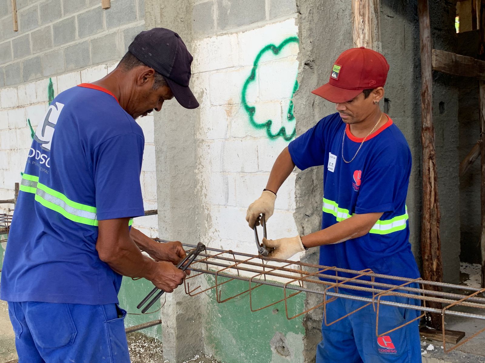Obras no Centro de Treinamento de Ginástica Rítmica seguem avançando em Guaratinguetá